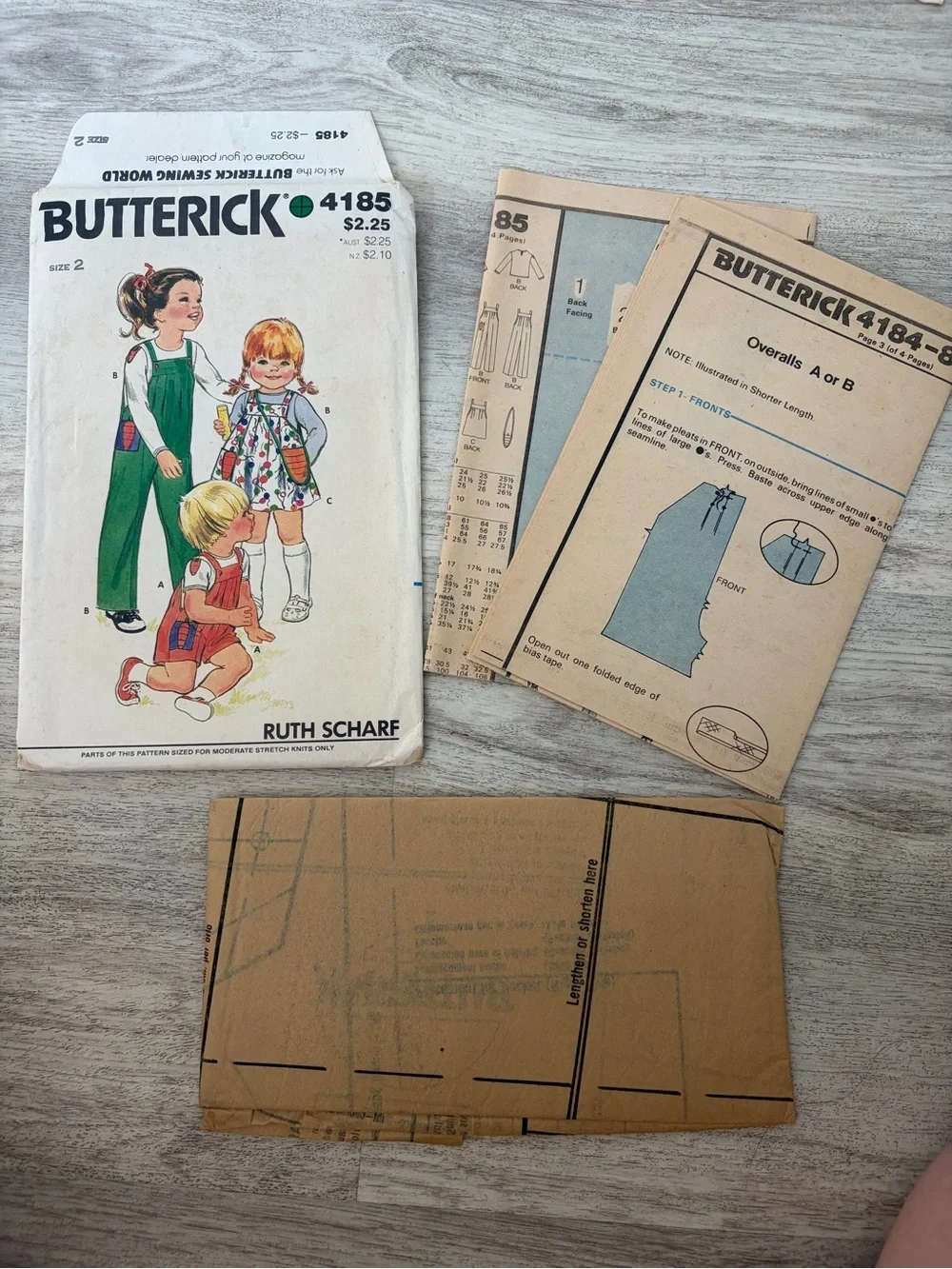 Vintage 70s & 80s Toddler 2/3 Sewing Patterns Butterick, McCall’s, Simplicity